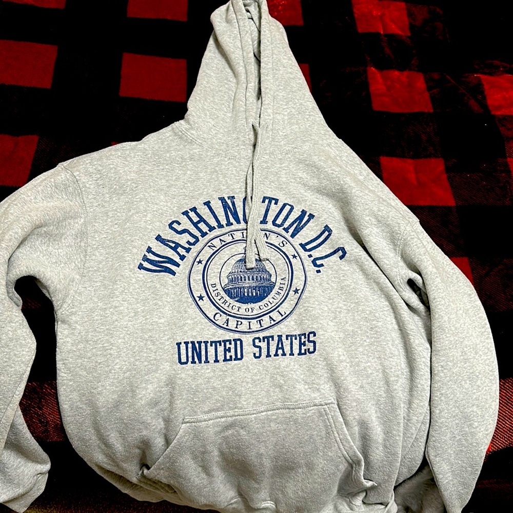 Washington DC grey hoodie